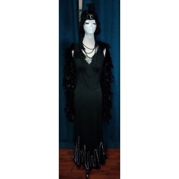 Black Gatsby Dress ADULT HIRE